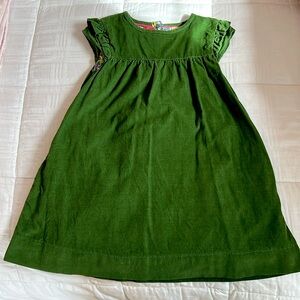 Mini Boden green corduroy dress.